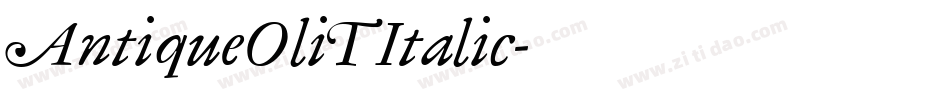 AntiqueOliT Italic字体转换